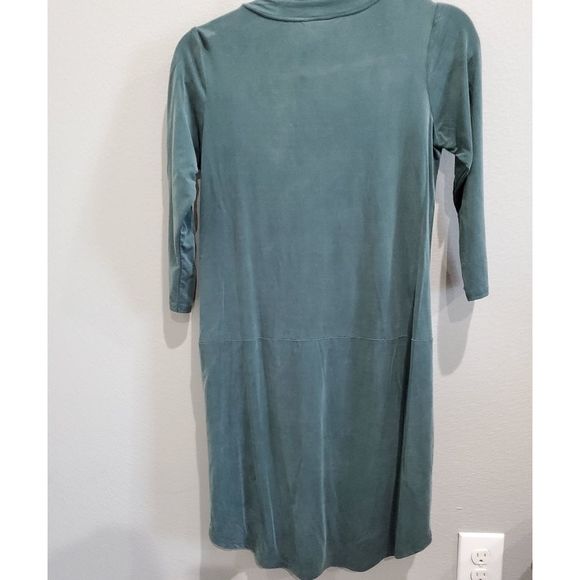 NWT Anthropologie teal suede dress - Picture 2 of 4